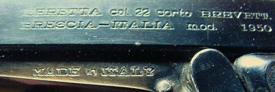 Beretta 22 Short Pistol Pre 950 Minx Rare Model 1950 - Image 3 of 10