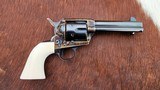 Colt Single Action 1st Gen Like New Turnbull Restored Ivory One Piece .45 Colt 4.75 Barrel - 2 of 10