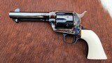 Colt Single Action 1st Gen Like New Turnbull Restored Ivory One Piece .45 Colt 4.75 Barrel - 3 of 10