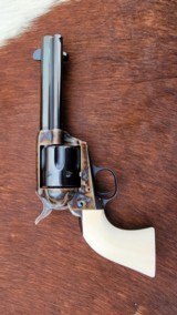 Colt Single Action 1st Gen Like New Turnbull Restored Ivory One Piece .45 Colt 4.75 Barrel - 1 of 10