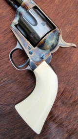 Colt Single Action 1st Gen Like New Turnbull Restored Ivory One Piece .45 Colt 4.75 Barrel - 4 of 10