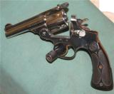 SMITH & WESSON--PREFECTED--.38 FIVE SHOT-- DOUBLE LOCKED TOP BREAK--NICKEL -- TARGET 2 SCREW GRIPS--MADE 1909 --- 6 of 16