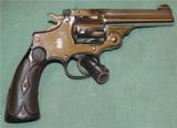 SMITH & WESSON--PREFECTED--.38 FIVE SHOT-- DOUBLE LOCKED TOP BREAK--NICKEL -- TARGET 2 SCREW GRIPS--MADE 1909 --- 5 of 16
