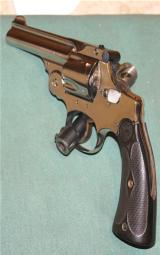 SMITH & WESSON--PREFECTED--.38 FIVE SHOT-- DOUBLE LOCKED TOP BREAK--NICKEL -- TARGET 2 SCREW GRIPS--MADE 1909 --- 2 of 16