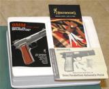 BROWNING HI POWER-BOX-PAPERWORK-CLEANING ROD-SHEEPSKIN POUCH,MARKED,-one magazine - 5 of 19