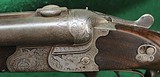 ADOLF LOESCHE / SCHROT = GERMAN = 16 ga. over 7 mm = Relief Engraving = BoxLock = Numbers Match = Wood Excellent = - 5 of 15