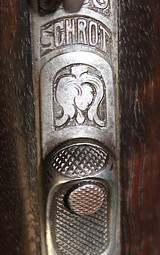 ADOLF LOESCHE / SCHROT = GERMAN = 16 ga. over 7 mm = Relief Engraving = BoxLock = Numbers Match = Wood Excellent = - 12 of 15