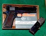 1941=COLT GOVERNMENT MODEL = 1911A1 = Very Special Gun = Box = Manual = Two Tone Factory Magazine = N.M. Barrel = Target Sights - 3 of 14