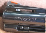 COLT=PINTO PYTHON=THREE (3) INCH = CUSTOM MADE=.357=NICKEL & BLUE=COSTOM GRIPS = NEVER TURNED, NEVER FIRED - 4 of 8