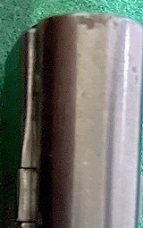 COLT = 1902 = 38 RIMLESS = Very Early made date == MILITARY Model = BLUED, Refreshed = All original = Forward Nail File Serration on Slide = - 12 of 12