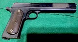 COLT = 1902 = 38 RIMLESS = Very Early made date == MILITARY Model = BLUED, Refreshed = All original = Forward Nail File Serration on Slide = - 1 of 12