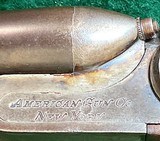 AMERICAN GUN CO. HAMMER = DOUBLE BARREL = STEEL ARMORY BARRELS = One Rifled = All Original , numbers match - 5 of 15