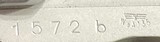 RARE=MAUSER TWO TONE = SATIN=POLISHED=(BYF/44) = P-38 , CAL.9MM LUGER = SER 1572 B = MFG. 1944 = Rare Restored , refinished in Satin Chrome - 4 of 13