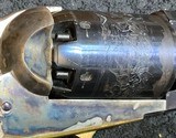 DRAGOON=1847 Percussion Revolver = Uberti Reproduction = Engraved 6 Round Cylinder = Case Color / Hardened Receiver = Brass Furniture - 11 of 15