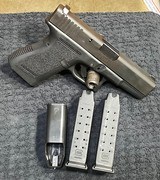 GLOCK 19 X 19 LUGER = TUPPERWARE BOX = MANUAL = TWO MAGAZINES , LOADER == Believed to be NEW OLD STOCK = 1993 MARKED - 4 of 17