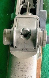 M 1 GARAND = SPRINGFIELD = Certified = 30/06 = Special Spectacular Speckled Stock = Made 12/43 == High Excellent condition == - 14 of 19