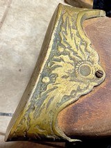 PIRATE = WALL HANGING BLUNDERBUSS REPLICA = Made 1880in ENGLAND = SOLID BRASS FLUTED BARREL and FURNITURE - 3 of 12