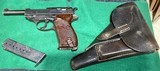 WALTHER = MAUSER = P-38 = BFY 44 = Slave Labor - German/Nazi = 5/44 made date = HOLSTER = QUADRANT GUNNER SIGHT -1941- - 1 of 20