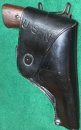 SMITH & WESSON = VICTORY = GUARD GUN = U.S. NAVY = PEARL HARBOR T.H. = 38 SPL = U.S.N. Marked Holster, 1963 issue = Engraved - 2 of 19