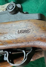 PRE-WAR M1 GARAND ( 9/41 = USMC = World War Two (2) & Korean Conflicts = A REAL WAR HORSE OF A GUN = - 8 of 12