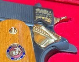 1911A1 = USMC COMMEMORATIVE = DISPLAY BOX = ALL GOLD INLAY = LANYARD = Never fired Never racked = - 7 of 8