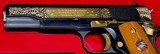 1911A1 = USMC COMMEMORATIVE = DISPLAY BOX = ALL GOLD INLAY = LANYARD = Never fired Never racked = - 8 of 8