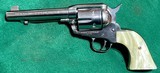 RUGER OLD MODEL = (LARGE FRAME) = VAQUERO Single Action Revolver in .45 Long Colt & .45 ACP = NICKEL - 2 of 9
