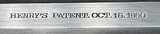 UBERTI = HENRY PATENT 1860 = LONG COLT .45 = STAINLESS STEEL BARREL = BRASS FRAME = ENGLISH WALNUT STOCK - 4 of 17