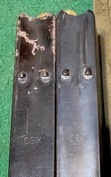 M1 CARBINE MAGAZINES = TWO (2) = Fully charged = Matching Manufacture = Two gang Military Pouch = - 4 of 8