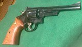 SMITH & WESSON = MODEL 27 (no dash) = Made 1957 = Blued = 6 inch = Factory grips = 
