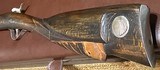 ANTIQUE = BELGIUM FOWLER = 28 GA = PERCUSSION = TRADE GUN = HAND CARVED WOOD = 1880's = - 9 of 17