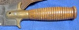 1880 INDIAN WARS SPRINGFIELD HUNTING / FIGHTING KNIFE = Original SHEATH / SCABBARD= BRASS FITTINGS = - 7 of 8