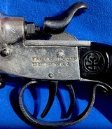 DOUBLE BARREL = .22 CALIBER= Top Break open = DUAL HAMMERS, DUAL TRIGGERS = Factory issue all the way - 3 of 7