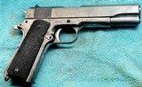 ITHACA 1911A1 = THREE (3) War Gun = NAKED FINISH = Mechanically perfect = ORIGINAL PARTS= well oiled for pictures - 1 of 19