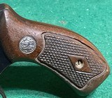 SMITH & WESSON BABY CHIEF = PRE 36 = MADE 1950 = FIVE (5) SCREW = FLAT LATCH = DIAMOND GRIPS = - 13 of 18