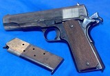 1921 COLT 1911 GOVERNMENT = ORIGINAL = "H P " BARREL = MECHANICALLY PERFECT = FINISH THINNING == SEE PICTURES