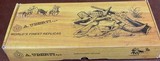 REMINGTON NEW ARMY - UBERTI = Model 0120 black powder = Box, papers, SUPPLIES = NICKEL OCTAGON BARREL - 3 of 4