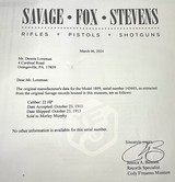 SAVAGE 99 /410 = BROWNING CASE = MADE 1915 = LETTERED = LEG of MUTTON CASE = TAKE DOWN = - 11 of 19