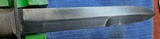 WW 2 FIGHTING KNIFE = CASE M3 = USM8 SHEATH (snap works ) 7 GROOVE = ORIGINAL BLUEING W/ LIGHT SCABBARD WEAR - 6 of 6