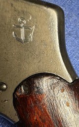 VICTORY = U.S.NAVY = AVIATOR = REVOLVER W/ ISSUE HOLSTER = EARLY WW 2 = NUMBERS MATCH - 16 of 18