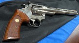 COLT TROOPER MARK V (five) = EIGHT (8) INCH = NICKEL = ALL ORIGINAL = LIGHTLY FIRED = MECHANICALLY
PERFECT - 7 of 13