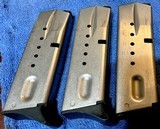 MODEL 6906 = 9MM = STAINLESS = FACTORY CHECKERED GRIPS W/ LOGO = THREE (3) 12 ROUND MAGAZINES - 12 of 12