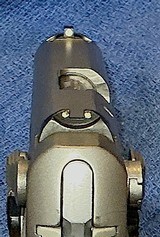 MODEL 6906 = 9MM = STAINLESS = FACTORY CHECKERED GRIPS W/ LOGO = THREE (3) 12 ROUND MAGAZINES - 5 of 12