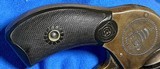 B & O RAILROAD POLICE = SAFETY HAMMERLESS = H&R = FIVE SHOT = VEST POCKET REVOLVER = ENGRAVED = ORIGINAL PLUMB COLOR - 3 of 14