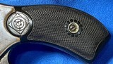 B & O RAILROAD POLICE = SAFETY HAMMERLESS = H&R = FIVE SHOT = VEST POCKET REVOLVER = ENGRAVED = ORIGINAL PLUMB COLOR - 4 of 14