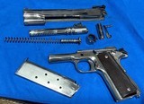 ITHACA 1911A1 =MADE 1943=EARLY RUN OF 60,000 ONLY = #858609 = NICKEL = ORIGINAL PARTS , except sights