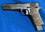 WAR HORSE of a GUN =1911 ARMY .45 ACP = ISSUED 1918 , RE-ISSUED 1938 = AGAIN IN 1950 = Never Refinished , Retired with a G.I. ,see Service # on slide