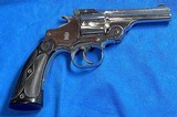 PREFECTED
= DOUBLE LOCKING = S&W .38 = NICKEL = NEXT TO PERFECT = FACTORY GRIPS = A COLLECTORS DREAM GUN - 3 of 15