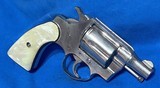 COLT DETECTIVE SPECIAL = NICKEL = MADE 1958 = PEARLIZED GRIPS = TIGHT as a DRUM = CLEAN = - 6 of 9