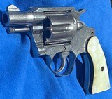 COLT DETECTIVE SPECIAL = NICKEL = MADE 1958 = PEARLIZED GRIPS = TIGHT as a DRUM = CLEAN = - 5 of 9